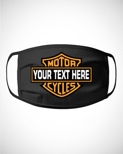 Personalized Motor Cycle Custom Cotton Mask