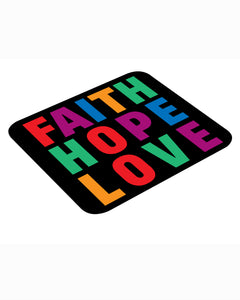 Faith Hope Love Jesus Christian Mouse pad