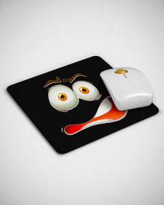 3D Print Big White Eyes Funny Face Mouse pad