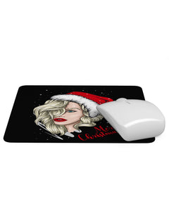Merry And Christmas Beautiful Girl Mouse pad
