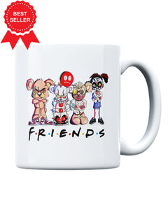 Halloween Horror Cartoon Friends Coffee Mug