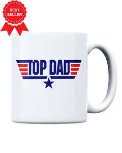 Top Dad Father's Day Ceramic Mug