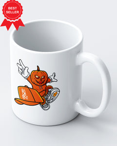 Halloween Pumpkin Bone Rabbit Funny Ceramic Mug