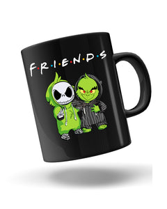 Merry Grenchmas Funny Friends Halloween Black Mug