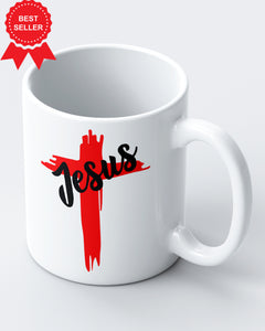 Jesus Grateful Cross Christian Ceramic Mug