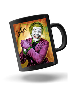 Halloween Funny Christmas Joker Ceramic Black Mug