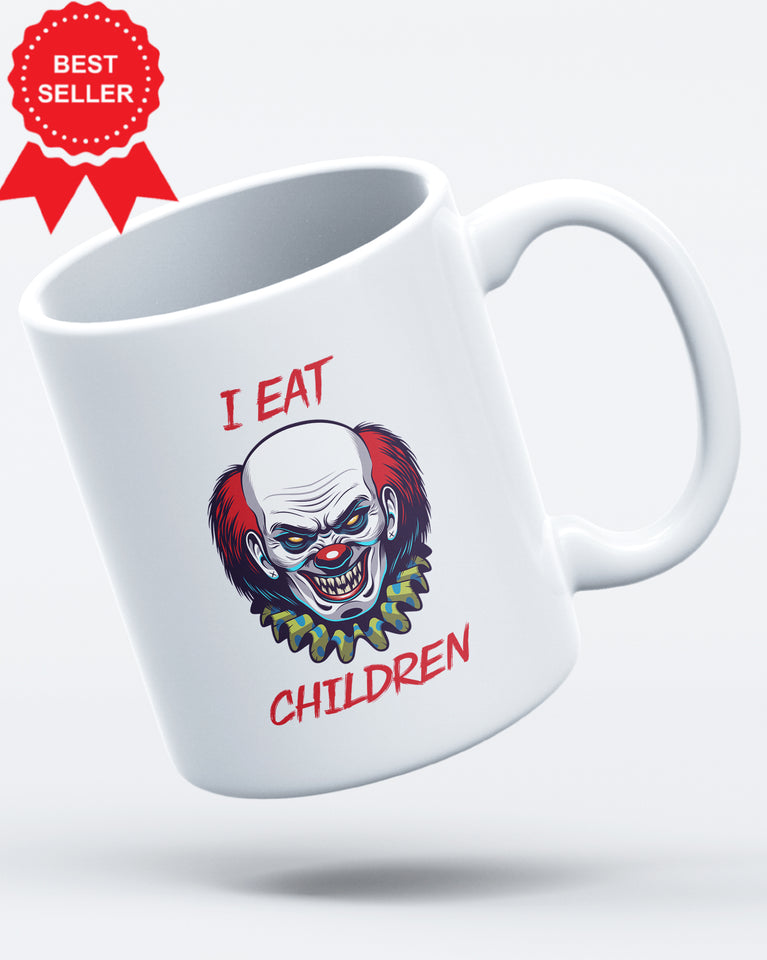 Scary Horror I Eat Children Circus Funny Ceramic Mug