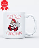 Merry Santa Kissmyass Joke Funny Christmas Ceramic Mug