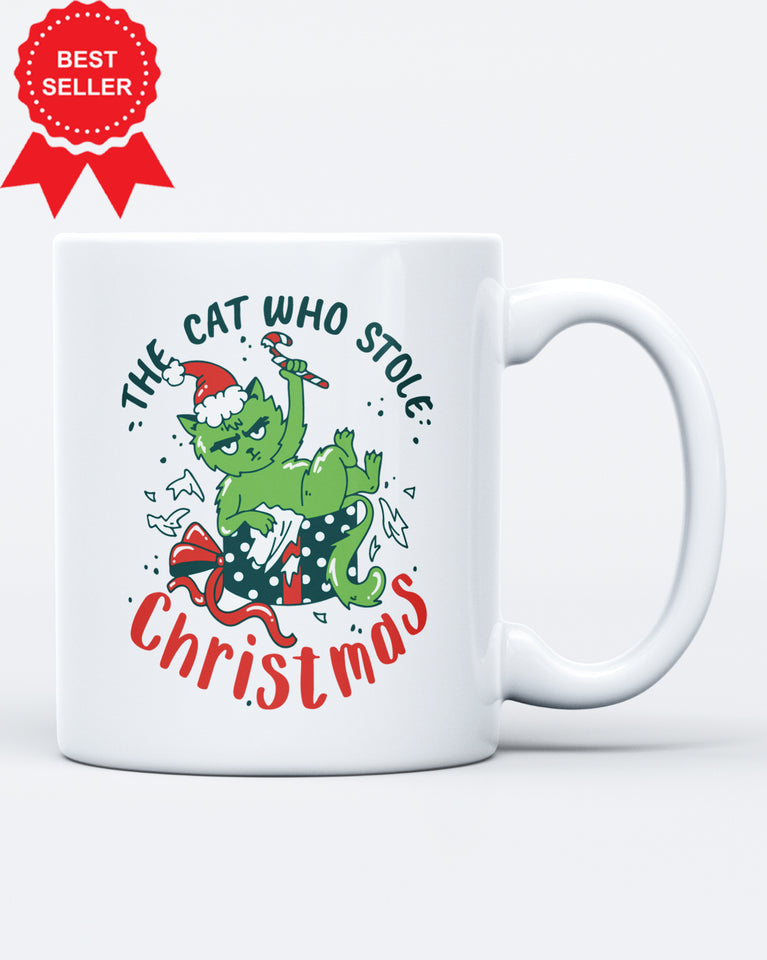 The Cat Who Stole Christmas Gift Funny Ceramic Mug