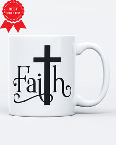 Faith Christian Love Religious Ceramic Mug