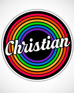 Rainbow Christian Religious Sticker