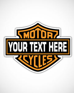 Personalized Motor Cycle Custom Sticker