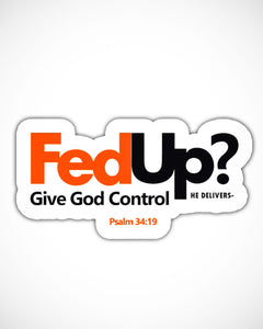 Fedup Christian Sticker