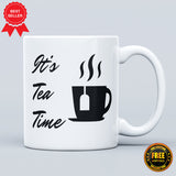 Tea Time Printed Logo Ceramic Mug - ApparelinClick